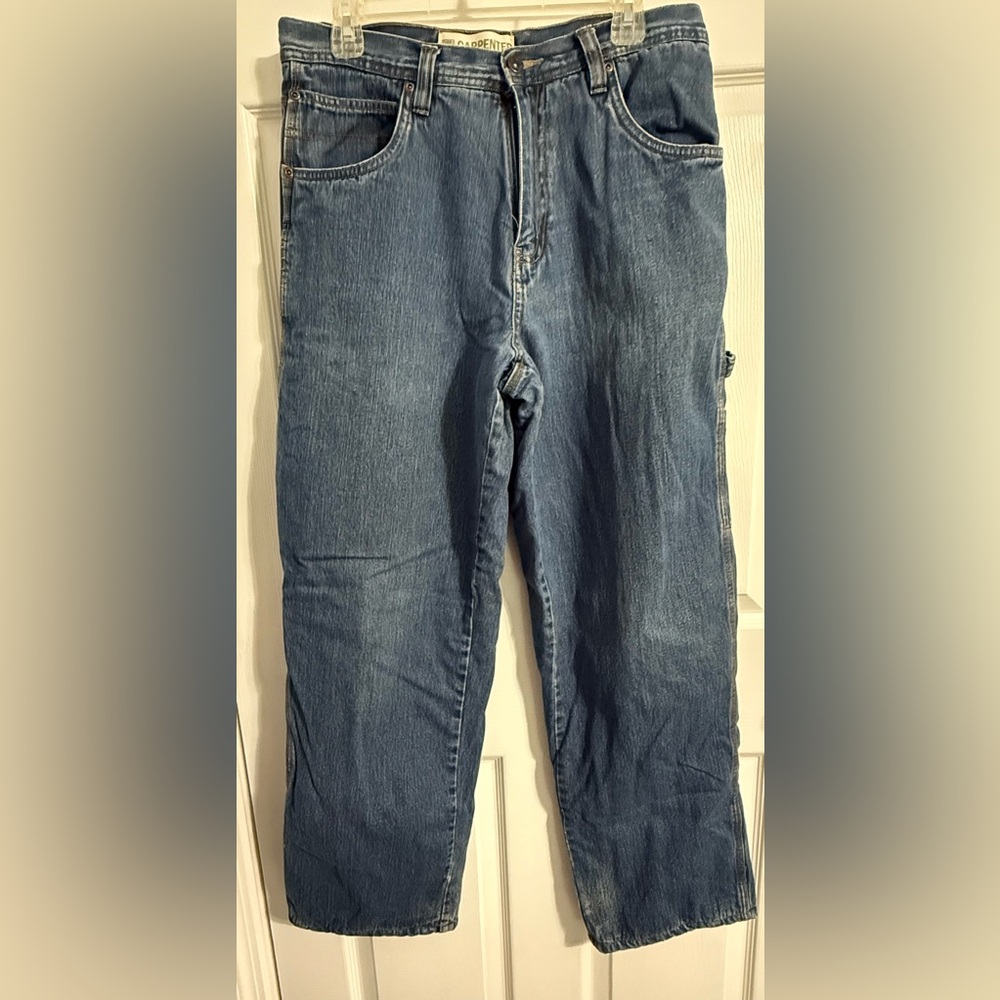 Classic Blue Men's flannel lined Jeans